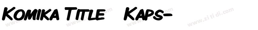 Komika Title   Kaps字体转换